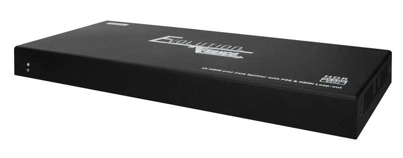 4K 1×4 HDMI Splitter over Cat6 Cable with HDMI Loop-out