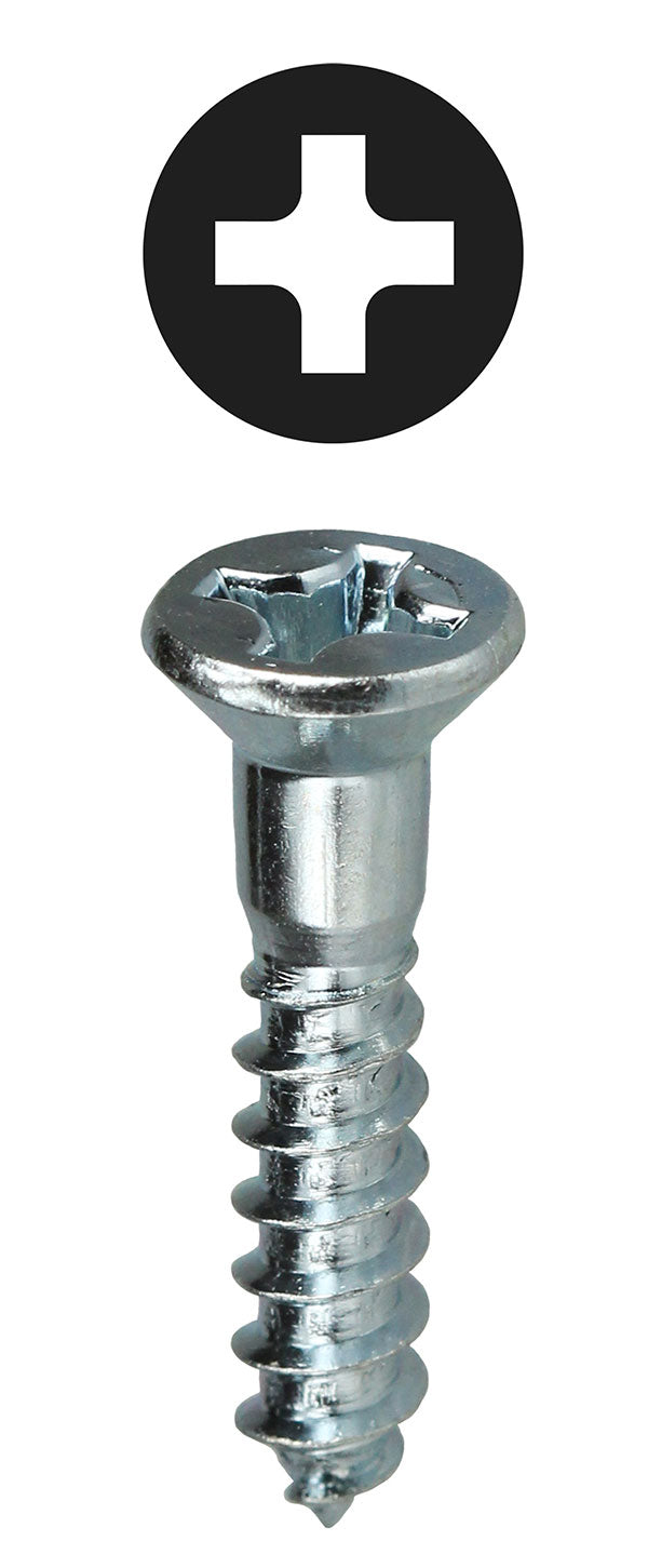 Flat Head Wood Screw, #8 x 3/4", 100 pack