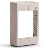 Single Gang Junction Box, 1.25" Deep, PVC, Ivory