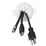 Spring Lock Cable Pass Through Wall Covering