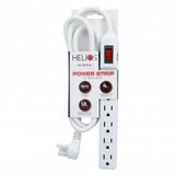 Helios 6 Outlet Power Strip, 4ft Cord