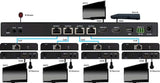 4K 1×4 HDMI Splitter over Cat6 Cable with HDMI Loop-out