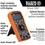 Digiatal Multimeter, TRMS Auto-Ranging, 1000V, Temp, Low Impedance