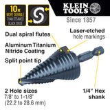 Step Bit, 1/4" Hex Shank, 7/8" - 1 1/8" Quick Release