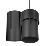 DS31-EZ with Black Cylinder Sleeve, Black Mounting Bracket, and Black Grille