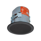 4" 2-way In Ceiling Speaker in Black with BroadBeam Tweeter