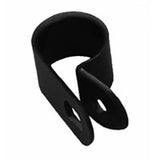 1" Black Cable Clamp, 100 pack