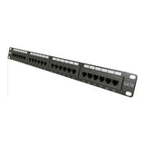 24 Port Cat 6 Patch Panel, 19" Rackmount