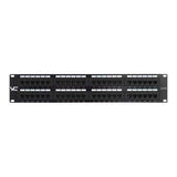 48 Port Cat 6 Patch Panel, 19" Rackmount