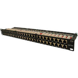 48 Port Cat 6A Patch Panel, 19" Rackmount