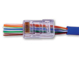 EZ-RJ45 Cat6 (8P8C) Modular Plug w/ Strain Relief, 30 pack