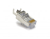 Shielded EZ-RJ45 for Cat5e and Cat6 with Exernal Ground, 10 pack