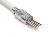 Shielded EZ-RJ45 for Cat5e and Cat6 with Exernal Ground, 10 pack