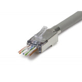 ezEX44 Shielded, External Ground, CAT6 Connector