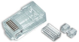 CAT6 Round Solid RJ45 Connectors, 100 per jar