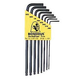 Balldriver Hex Key Set, .050-5/32", 8 pieces