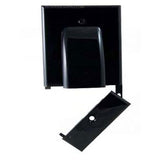 Bulk Wire Wall Plate, Single Gang, Black, Hinged