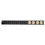 Rack Mounted PDU, 12 Outlet Surge Suppressor, 15' Cord