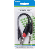 Y-Cable: (1) 1/4" Stereo Male to (2) RCA Male, 6 ft