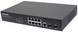 8 Port POE Web Smart Gigabit Switch + 2 SFP