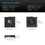 Multifan S2 Quiet USB Single Blower 120mm