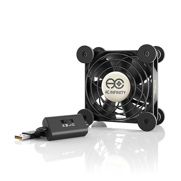 AIRPLATE S1, Home Theater and AV Quiet Cabinet Cooling Fan System, 4 Inch