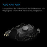 Fan Speed Controller for AC Axial Fan, Single