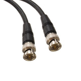 Black RG59 25' Video Cable w/ Molded BNC Type Connectors