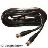 Black RG59 25' Video Cable w/ Molded BNC Type Connectors