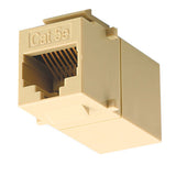 RJ45 Ivory FeedThru Cat5E, Keystone Coupler