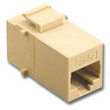 RJ45 Ivory FeedThru Cat5E, Keystone Coupler