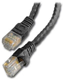 Ethernet Cat6 Patch Cord, Black, 100ft