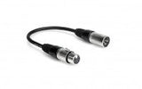 XLR 3 Pin Male to XLR 5 Pin Female, 6"