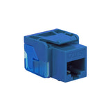 CAT5E Jack, Modular Keystone, Blue, EZ, 25 pack