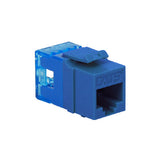 CAT5E Modular Keystone Jack, Blue, HD, 25 pack