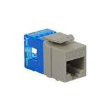 Modular Cat5e HD RJ-45 Keystone Jack, Gray