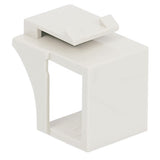 Modular Keystone Blank Insert, White, 10 Pack