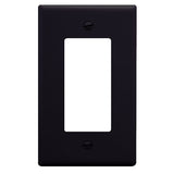 Decora Faceplate Cover, 1 Gang, Black