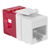 CAT6 RJ45 Modular Keystone Jack, HD, White, 25 pack