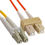 Fiber Optic Patch Cable, LC/SC, Orange, 10 Meter