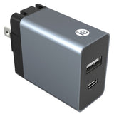 USB Wall Charger, Dual Output, 3.4A