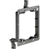 Low Voltage Dual Gang Mounting Bracket, Black, 2 Gang