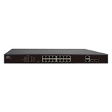 Network Switch, PoE, 16 Port FE + 2 Port Uplink