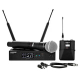 Handheld and Lavalier Combo Wireless Microphone System, 534-598 MHz