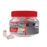 ProSeries Cat6/6a Pass Through RJ45, 100 pack