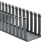 Slotted Finger Duct, Grey , 3" x 4" x 6 ft