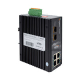 Superic Industrial PoE Switch, 4 Port + 2 SFP