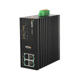 Superic Industrial PoE Switch, 4 Port + 2 SFP