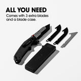 Swift Edge Replaceable Blade Knife, 3.5"