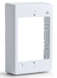 Single Gang Junction Box, 1.25" Deep, PVC, White